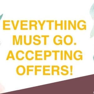 Trying to get rid of as much as I can!!!